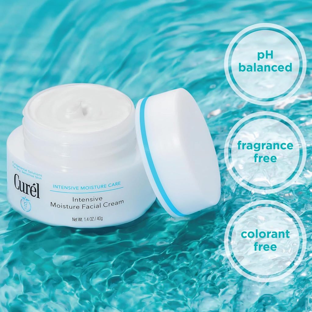 Curél Intensive Moisture Facial Cream 40g for Dry, Sensitive Skin